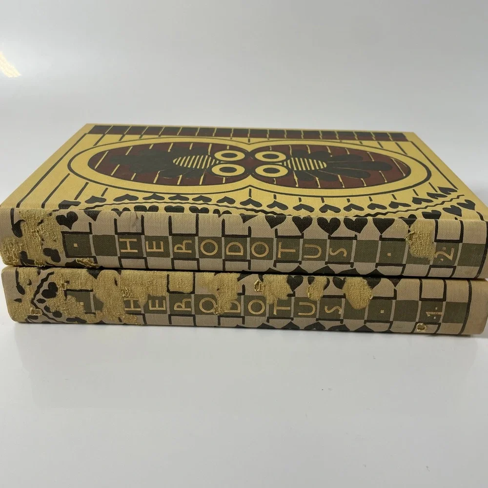 The Histories of Herodotus Heritage Club 2 Volume Set Harry Carter 1958 Edition